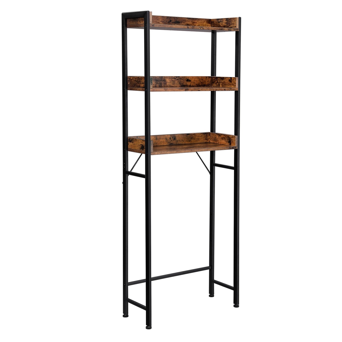 Scaffale sopra Lavatrice, Scaffale Bagno con 3 Ripiani Aperti, VASAGLE