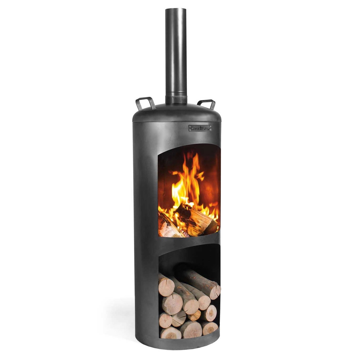 Cook King - Camino esterno, Finitura di qualità, made in Europe. Camino giardino, Robusta lamiera, Camino barbecue