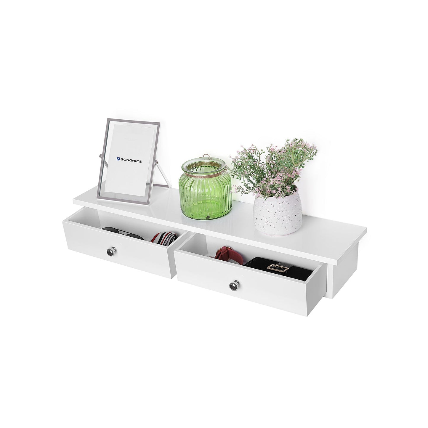 Scaffale a Parete con 2 Cassetti - SONGMICS