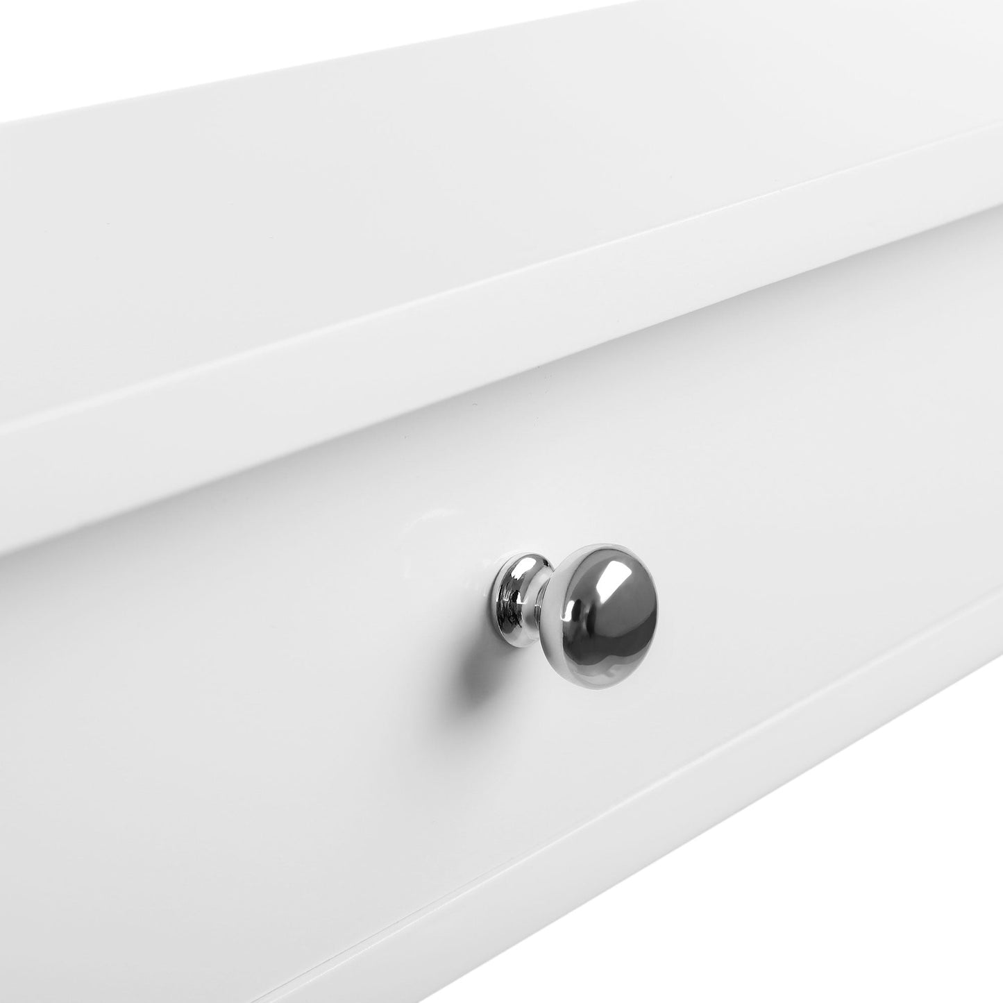 SONGMICS - Portaoggetti a Parete con 2 Cassetti in MDF Bianco: Soluzione Pratica per il Corridoio