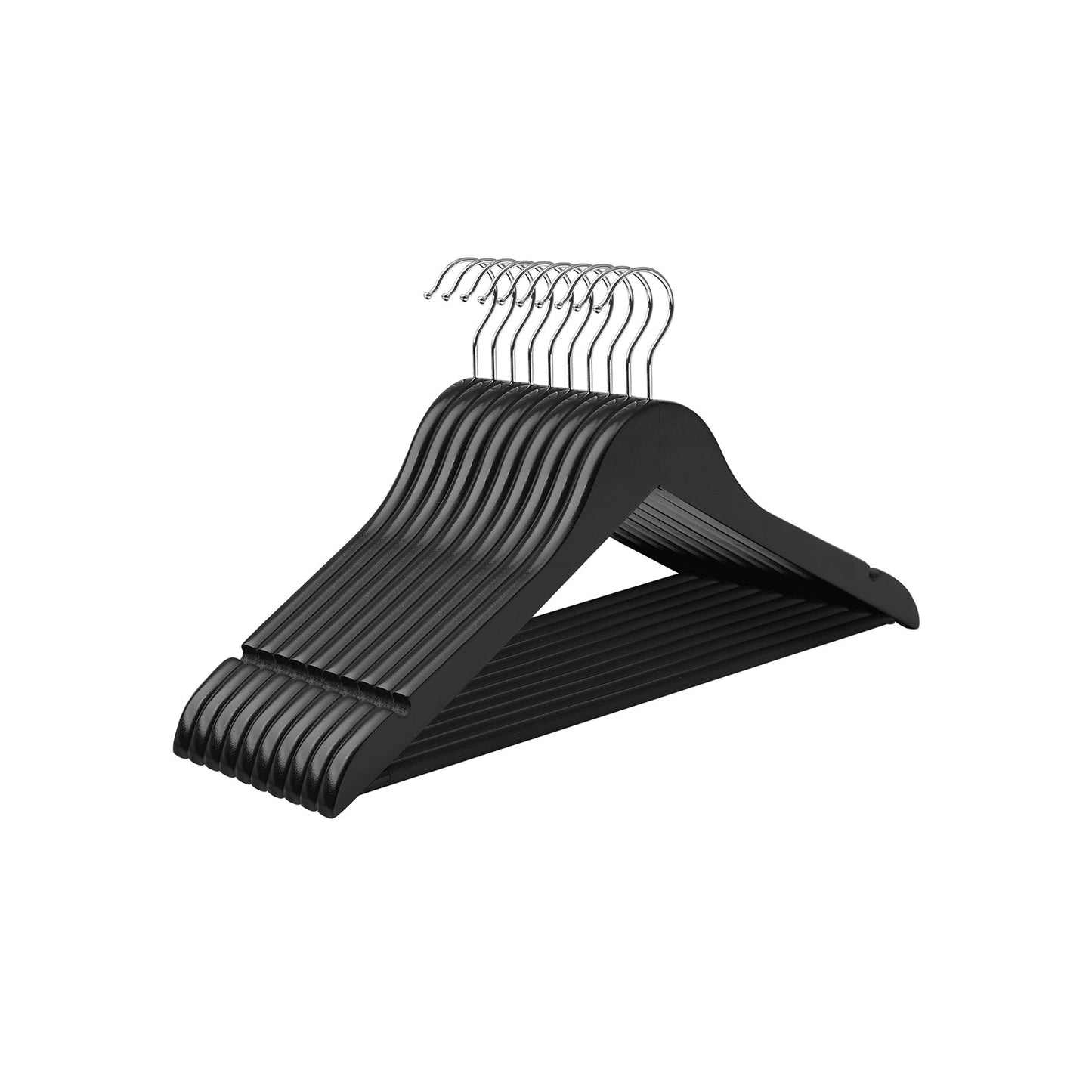 Grucce in Legno, set di 10 pz, nero - Songmics