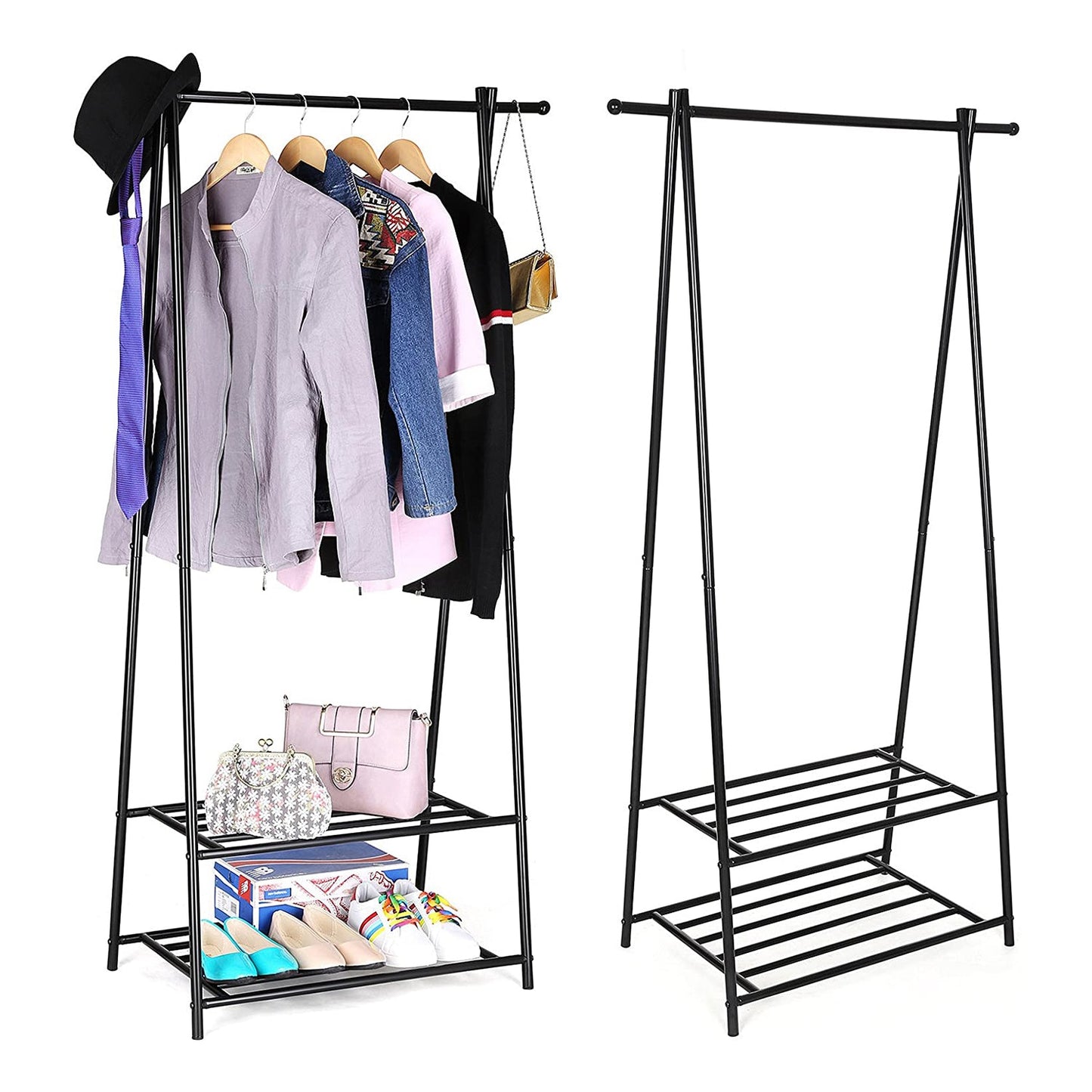 SONGMICS - Stand Appendiabiti con scarpiera