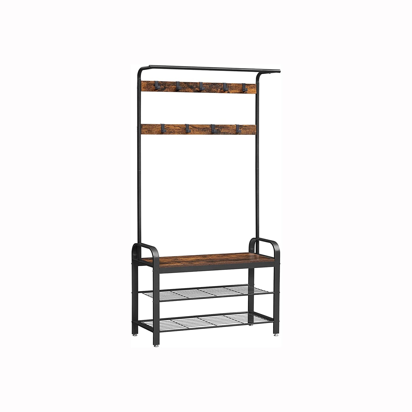 Vasagle, stand cloakroom con 3 ripiani, 1