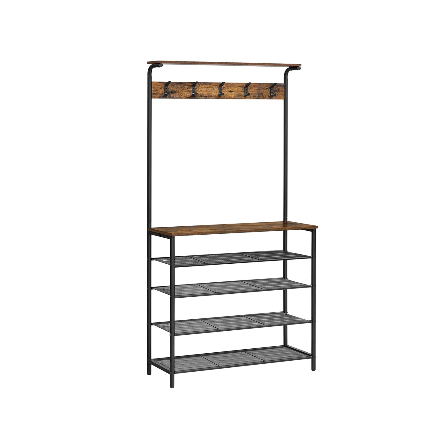 Vasagle, stand appendiabiti con scarpiera