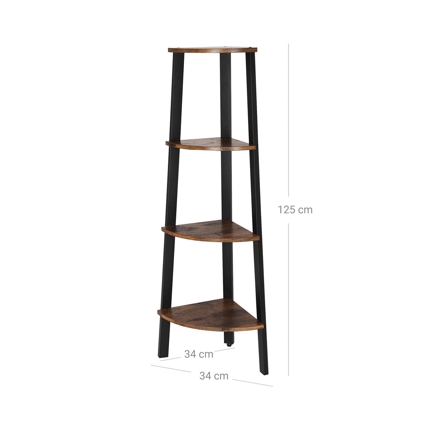 Vasagle, scaffale ad angolo vintage, 3