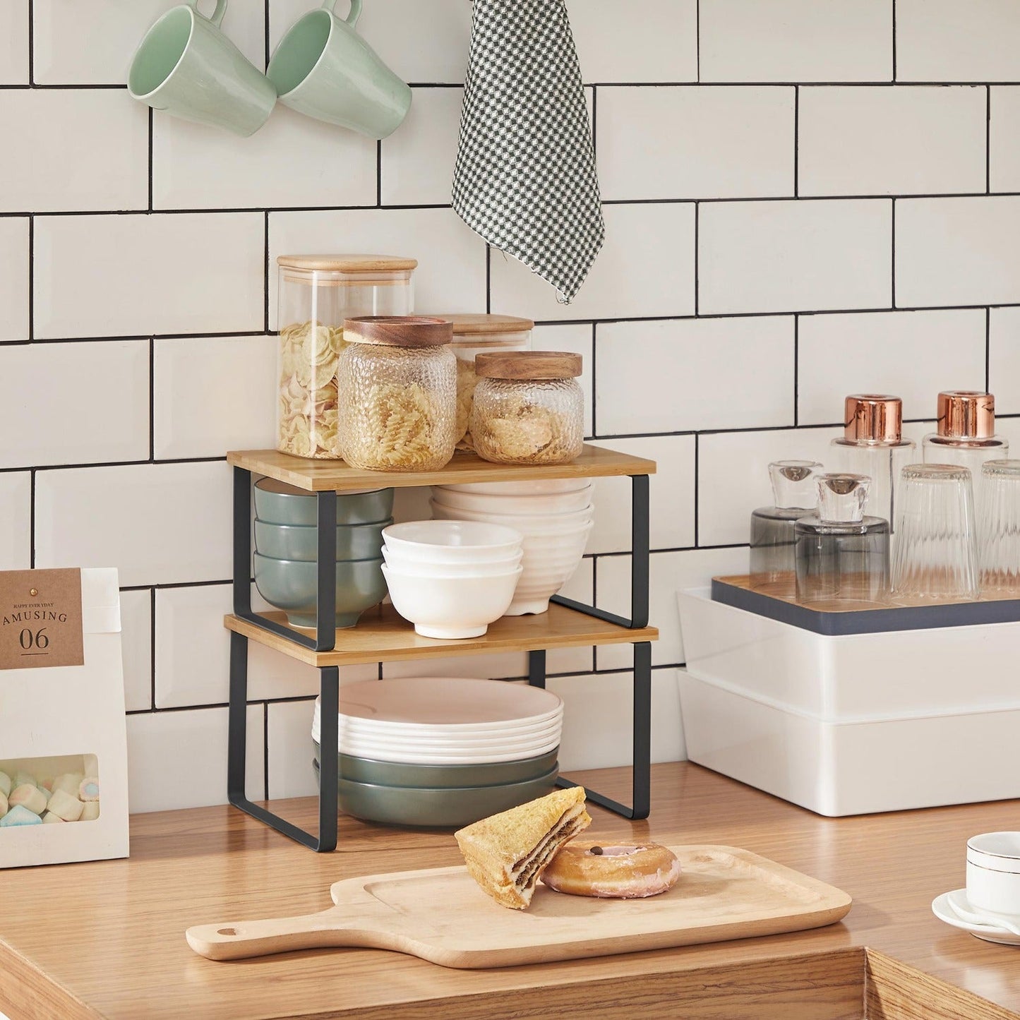 Portaoggetti, scaffale da cucina, SONGMICS