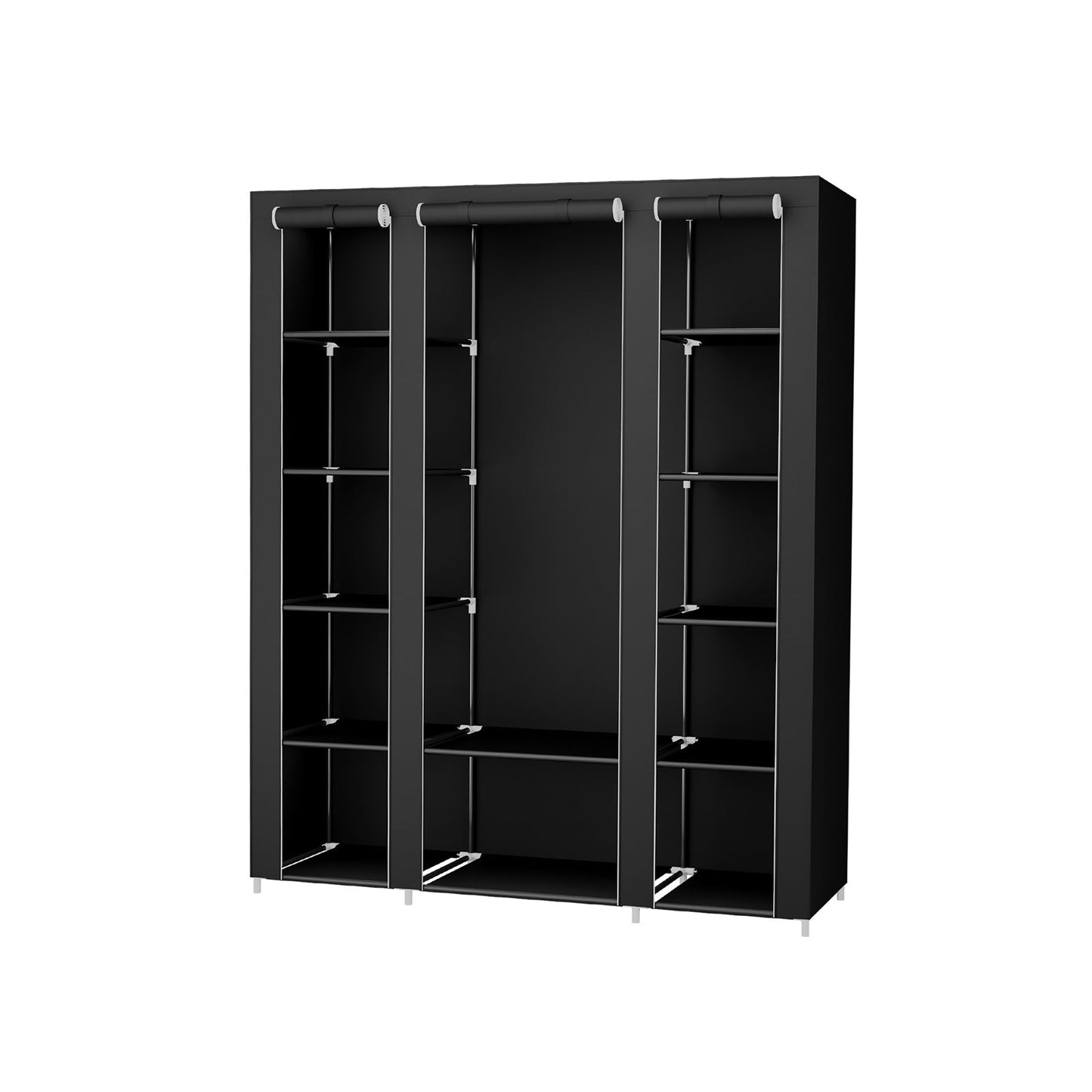 Armadio, Cabina Guardaroba, Appendiabiti in Acciaio, Tessuto TNT, 3 Ante - SONGMICS