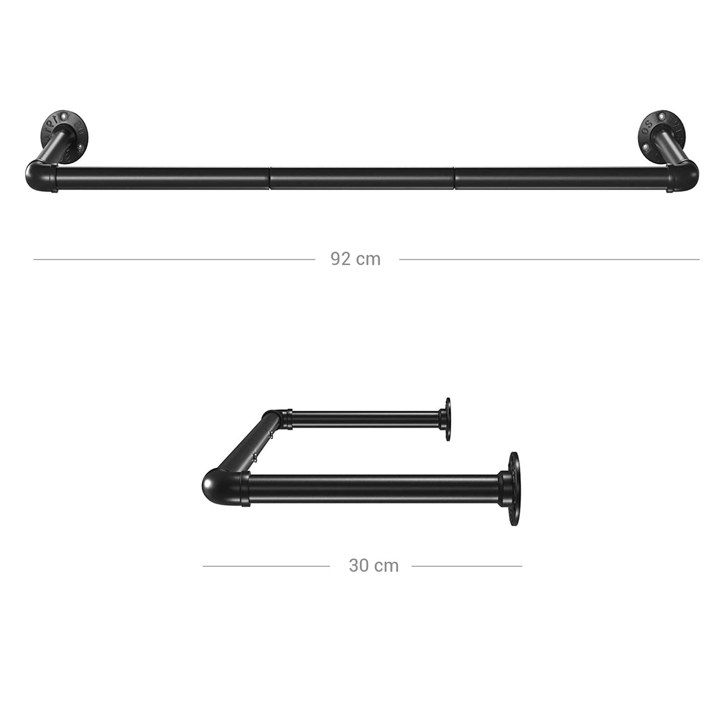 Songmics, gara di abbigliamento per il muro, 4