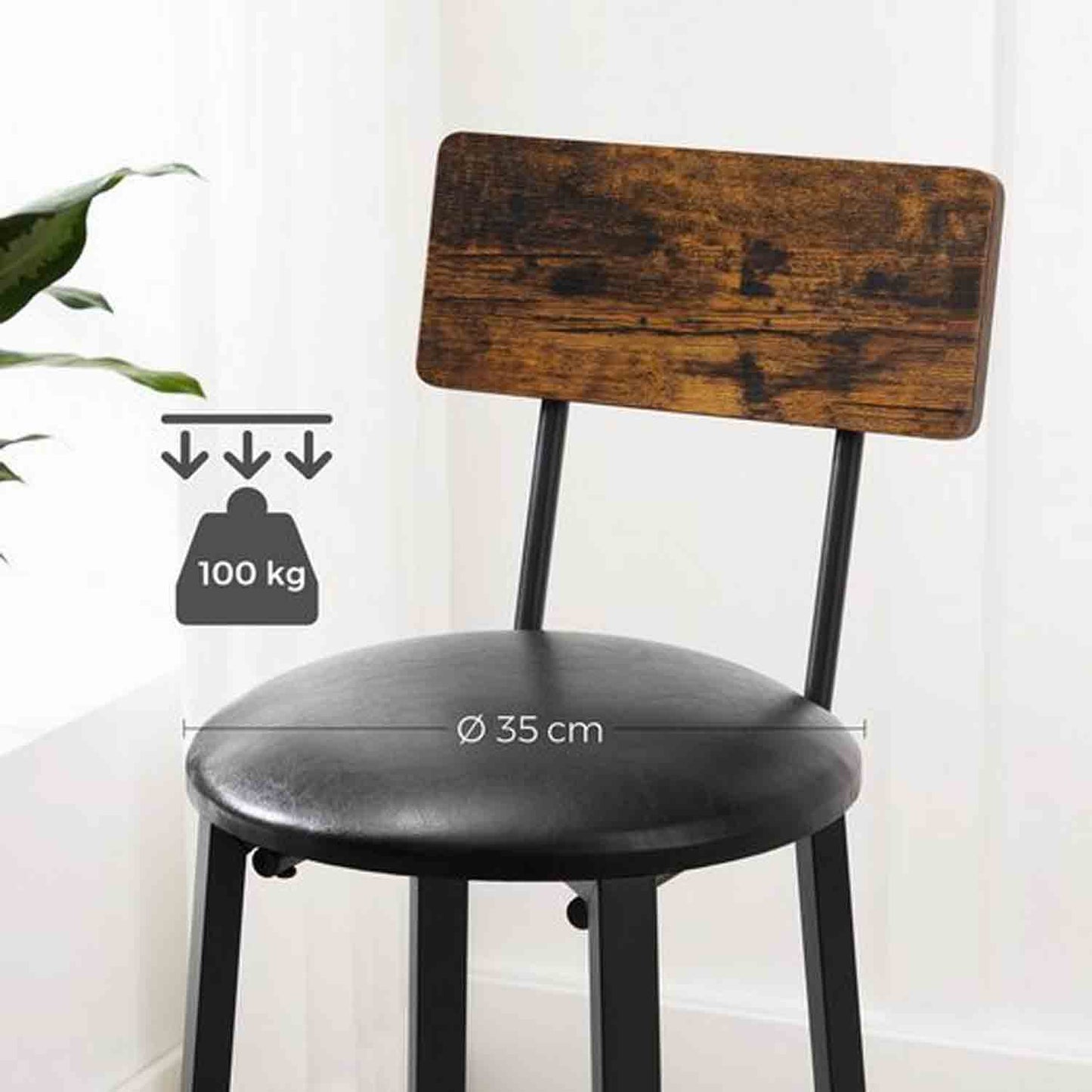 Vasagle, seggiola da bar, sedia da bar, 4