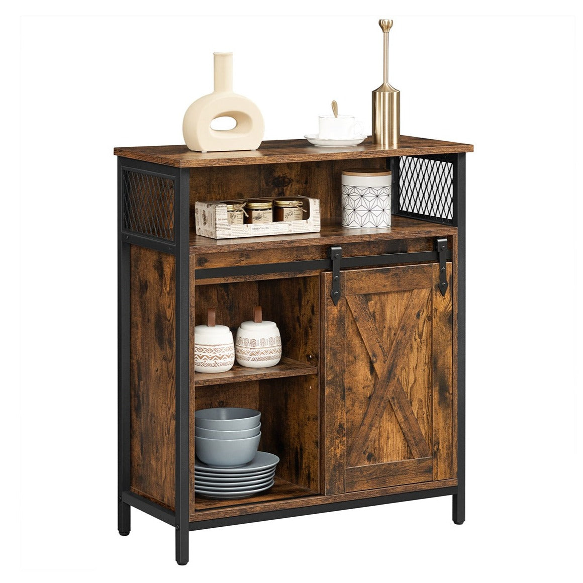 Armadietto, Credenza con Anta Scorrevole, VASAGLE