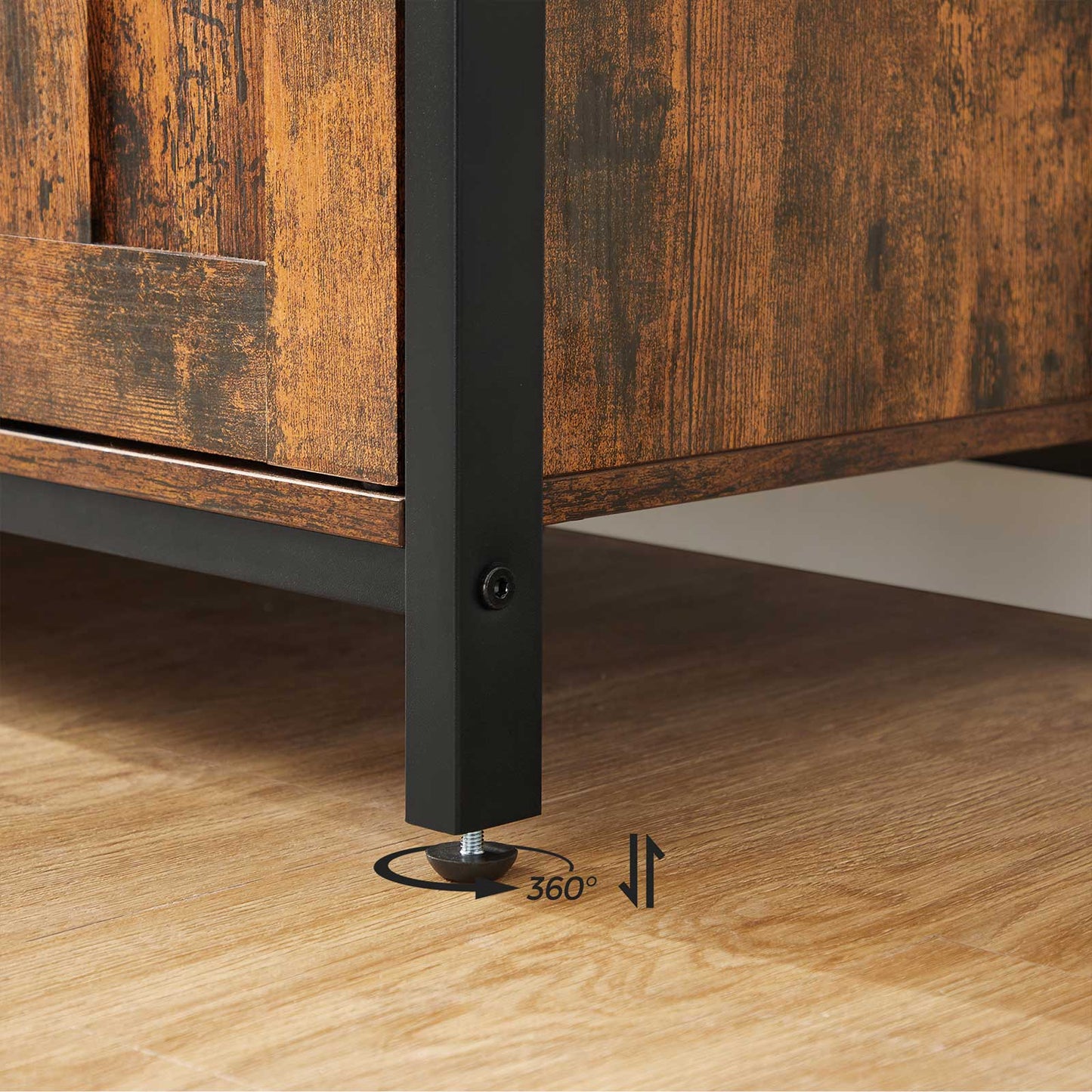 Credenza in marrone vintage e nero, Vasagle, 1