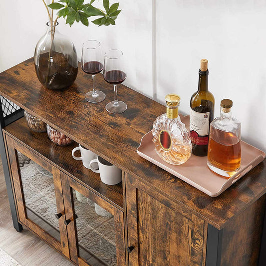 Vasagle, mobiletto multiuso, credenza cucina, mobile cucina