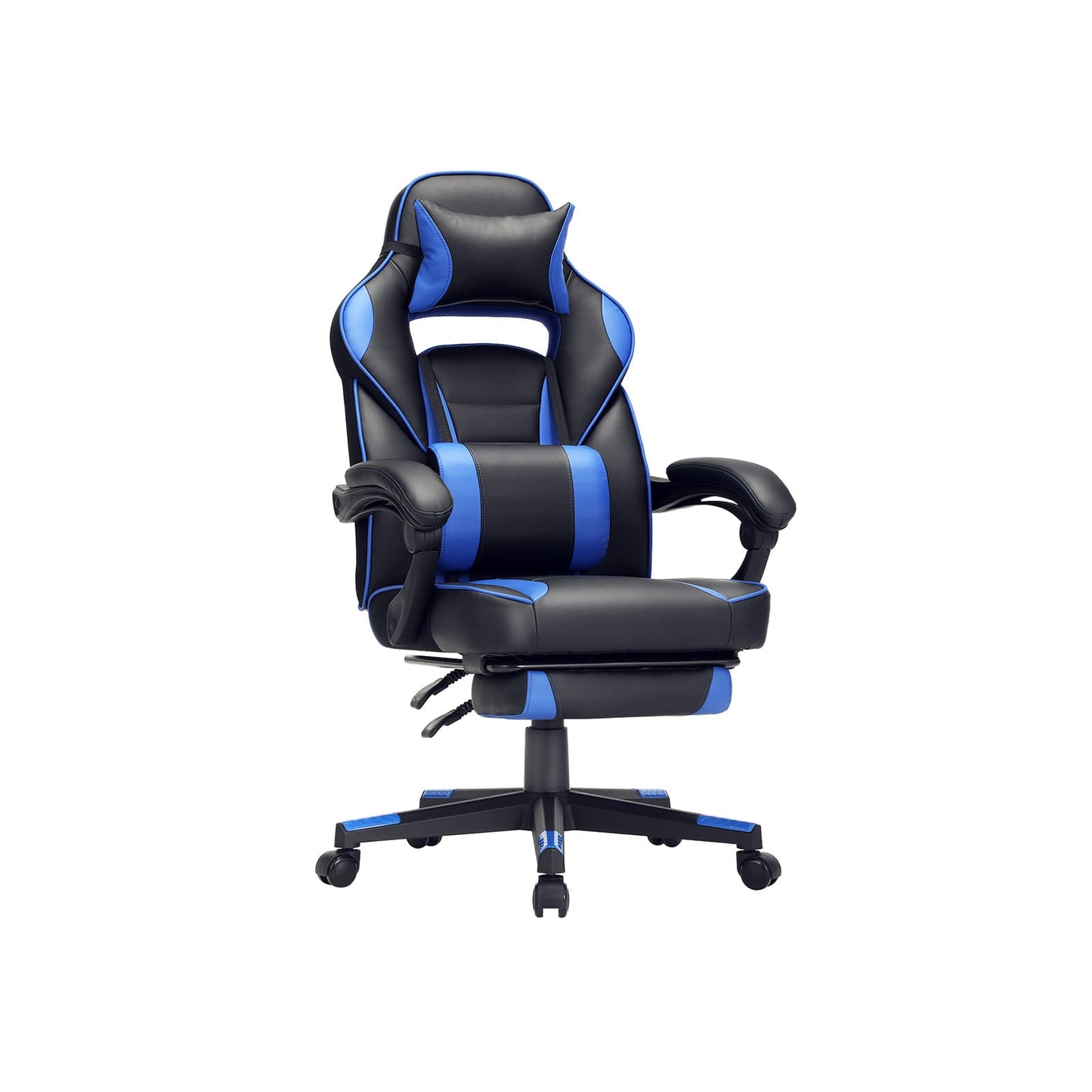 Sedia da Gaming, Sedia da Ufficio, con Poggiatesta, Cuscino Lombare, Altezza Regolabile, Carico Fino a 150 kg, Songmics