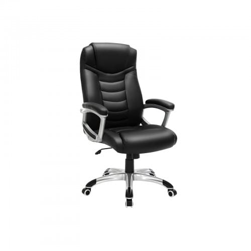 sedia da ufficio ergonomica, sedia girevole regolabile in altezza SONGMICS