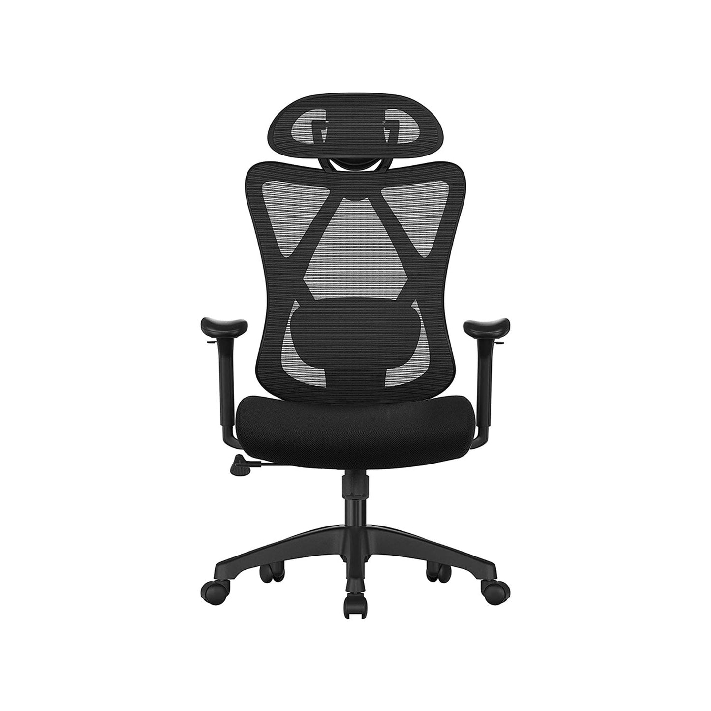 Sedia da Ufficio per Computer, Ergonomica, Supporto Lombare e Poggiatesta Regolabili, SONGMICS