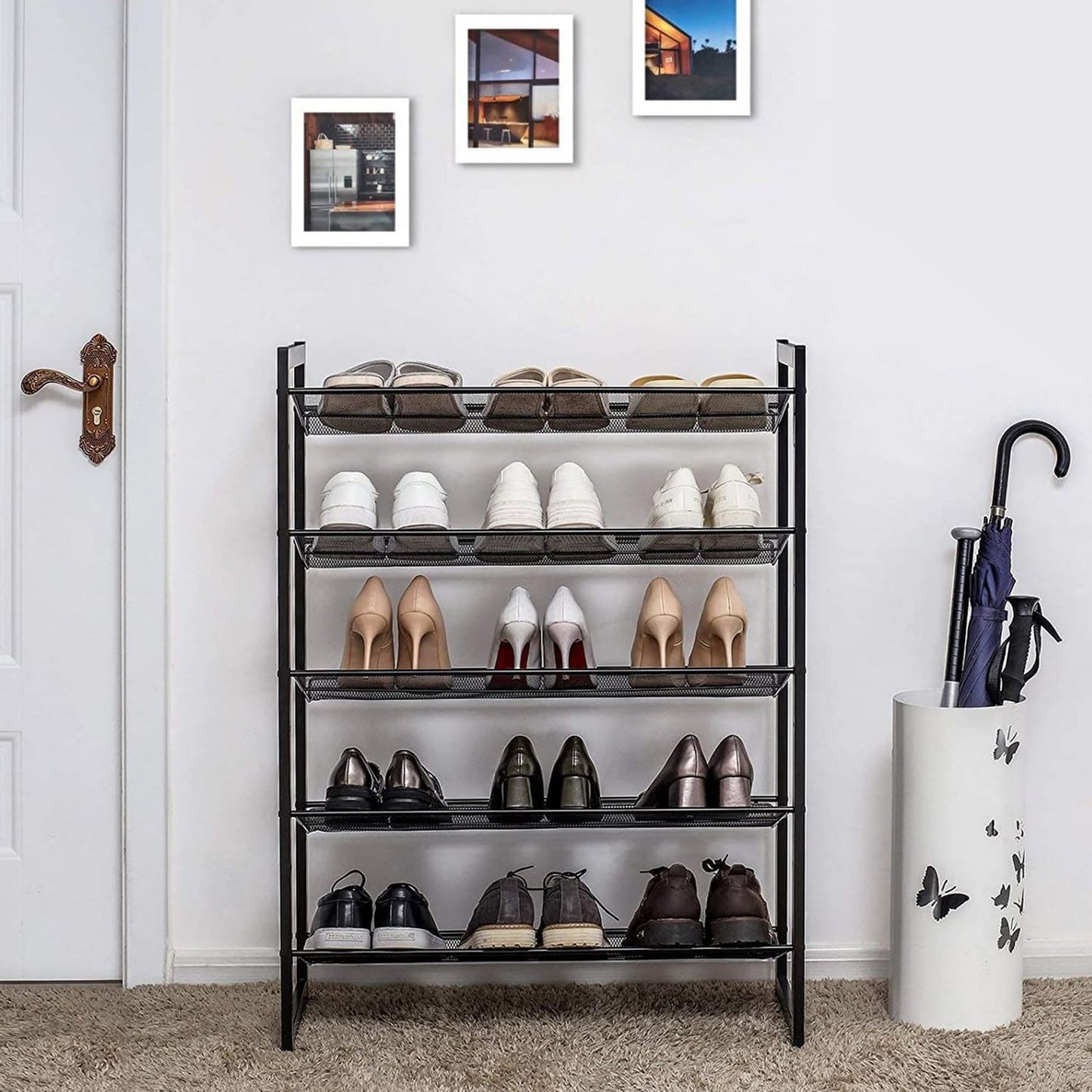 Scarpiera, Acquistare Ora, Scaffali per scarpe, Struttura in metallo, Porta scarpe, SOGMICS