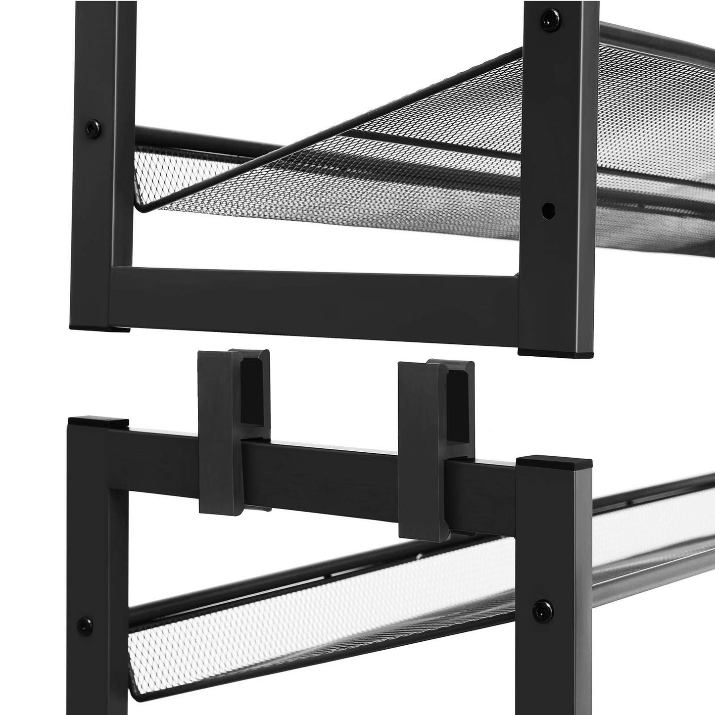 SONGMICS - Set di 2 Scaffali Portascarpe, Impilabili