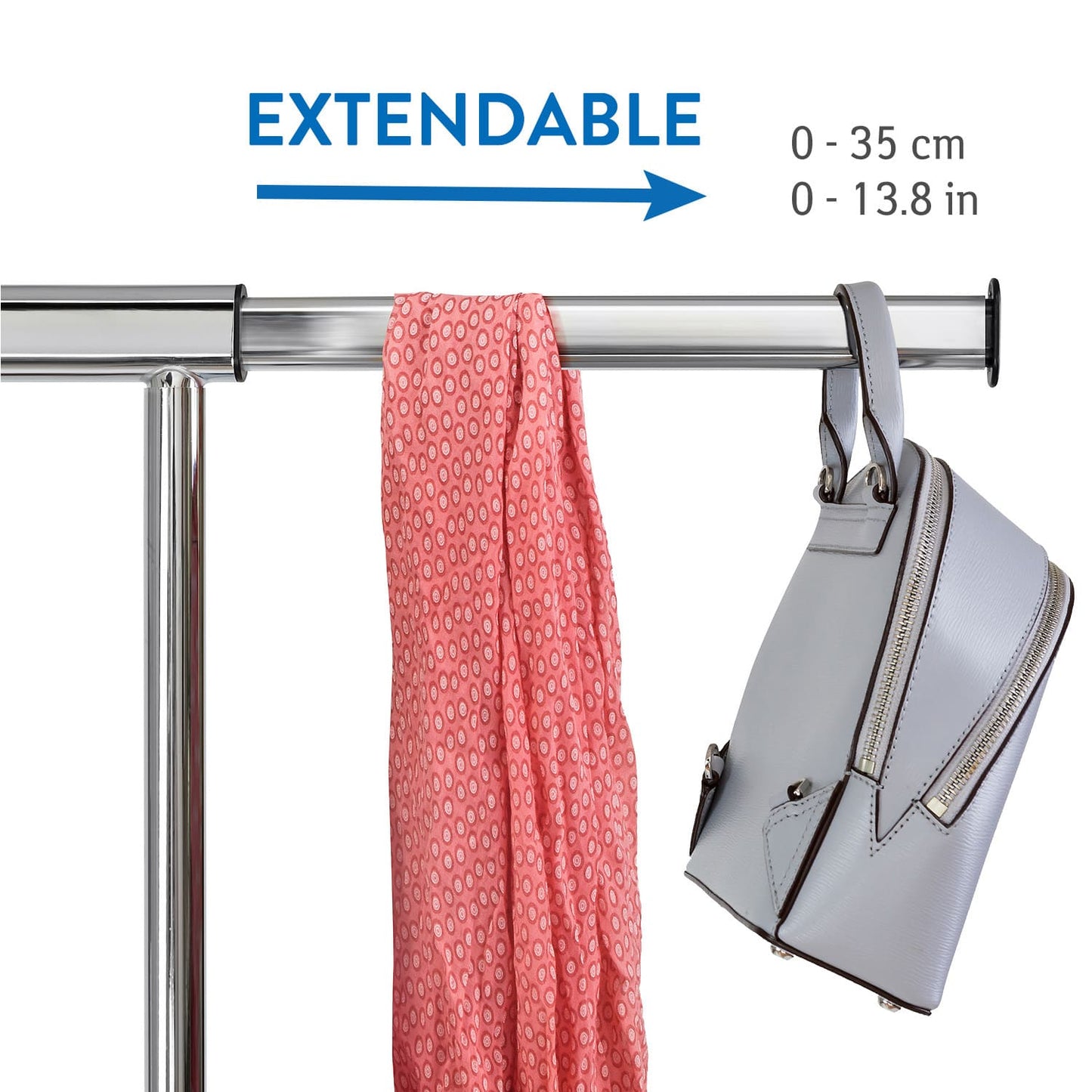 Stand Appendiabiti, per Carichi Pesanti, Appendiabiti con Ruote, Appendiabiti con Scarpiera, Tatkraft Tiger, 4