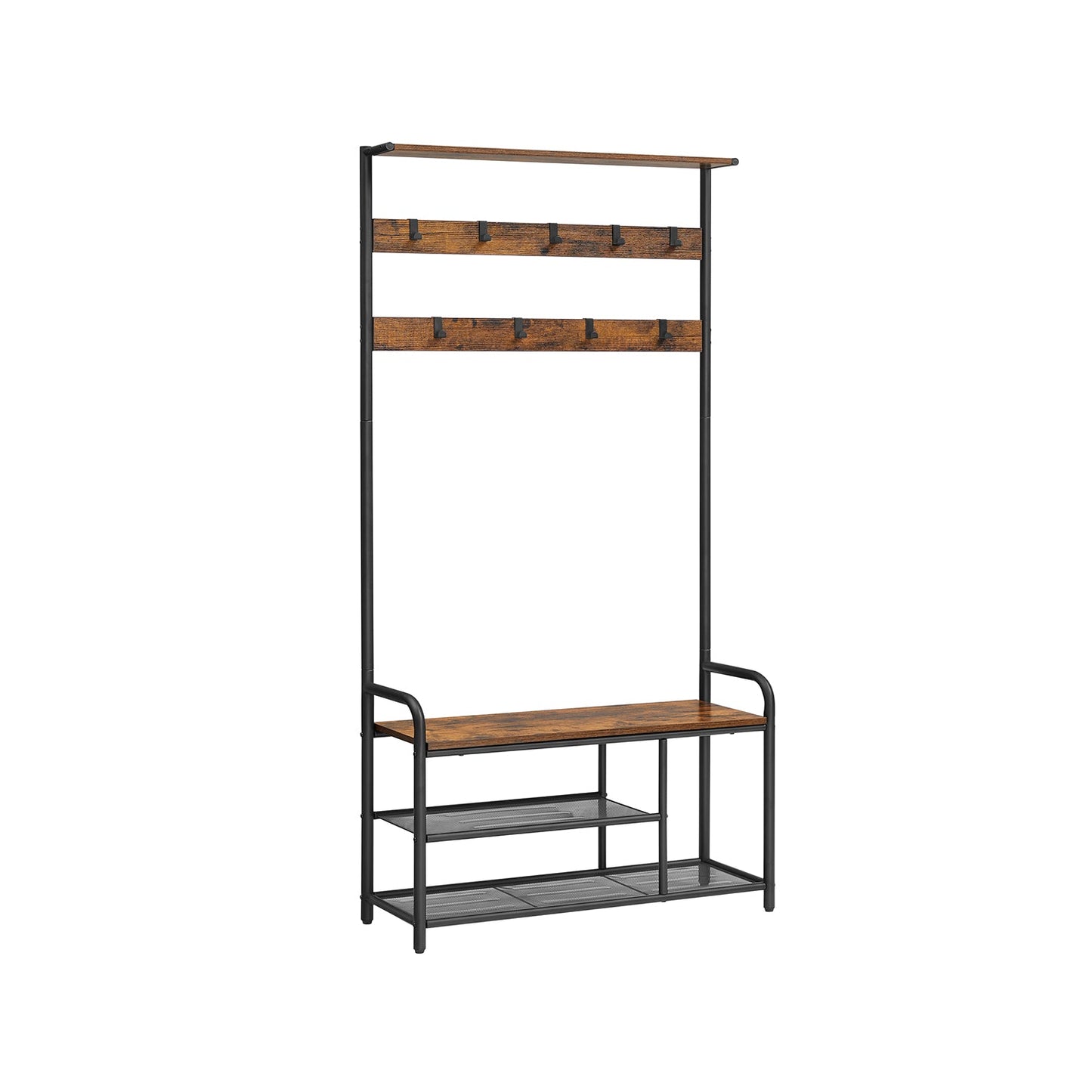 Stand cloakroom con una panchina, appendiabiti da ingresso, Vasagle, 4