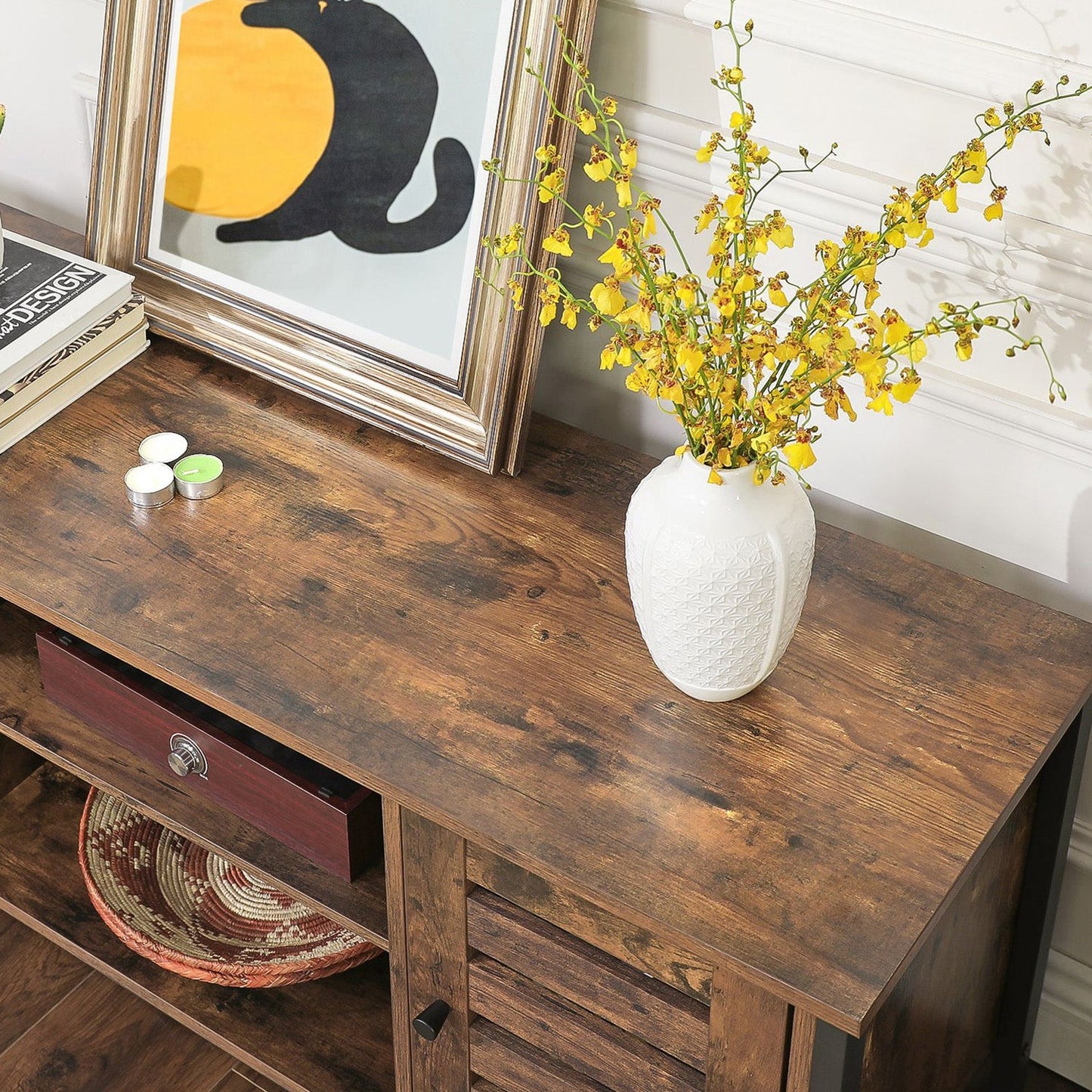 Vasagle, porta tv in stile vintage, 2