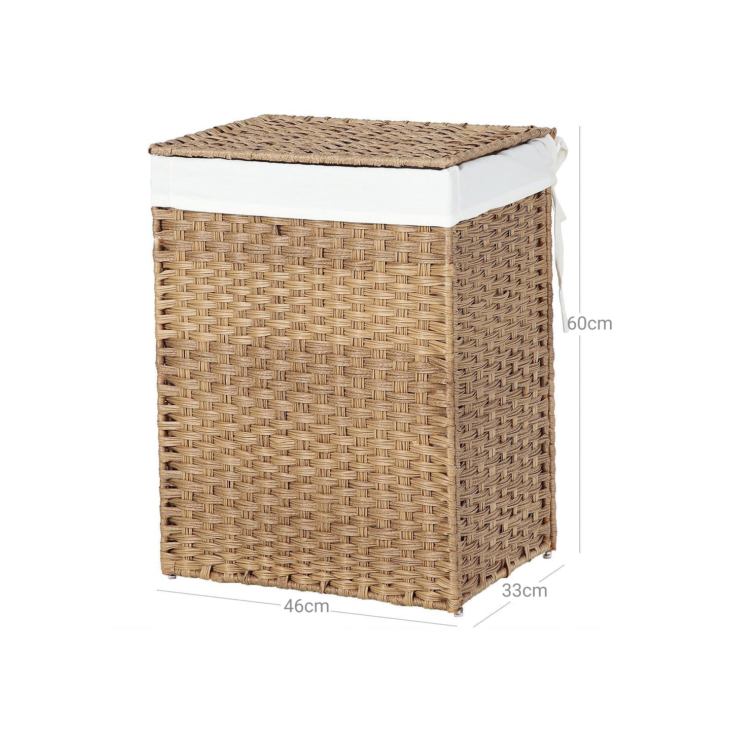 Cesta in Rattan Sintetico, con Coperchio, Songmics