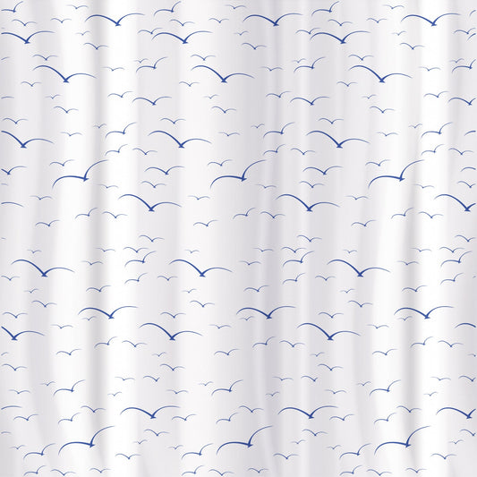 Tenda Doccia in Tessuto Impermeabile Poliestere 12 Anelli