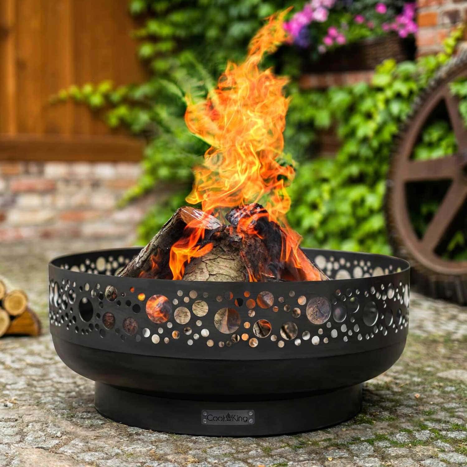 Braciere da giardino con griglia, braciere per barbecue, braciere barbecue, barbecue da giardino, braciere esterno, Cook King