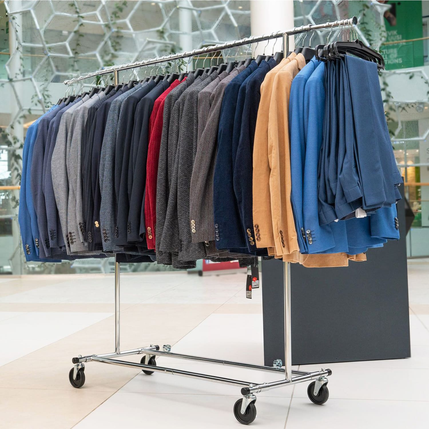 Stand Appendiabiti, Appendiabiti con Ruote, Stand per abiti, Appendiabiti Negozio, Stand abiti, Appendiabiti per Negozi, Stand Abbigliamento