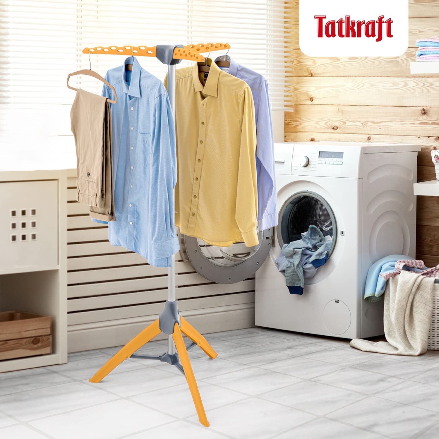 Stendibiancheria Pieghevole A Parete - Metallico Salvaspazio 100 Cm - Foto 2