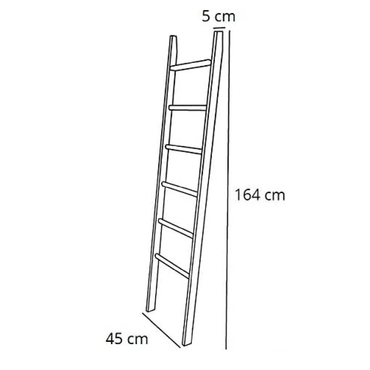 Porta asciugamani bagno AXEL, Porta asciugamani da terra, Appendi asciugamani bagno, 5 livelli, porta asciugamani, bianco, ARIT, 4