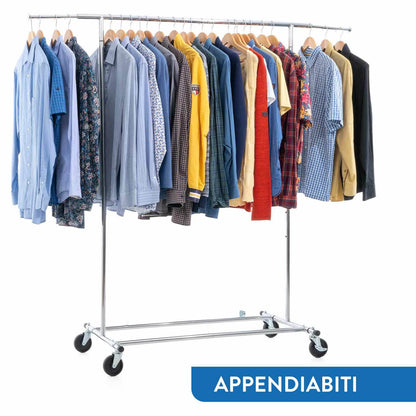 Armadio Tessuto, Rella Appendiabiti, Stand Appendiabiti Professionale + Сopertura Appendiabiti,  Tatkraft Drogo & Big, 3
