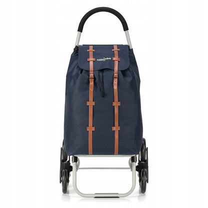 Carrello spesa, Capacità 50 L, Carrello Portaspesa, Borsa in poliestere impermeabile, Colombo DAKAR 3, Blu navy, 5