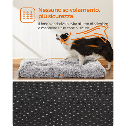 Cuscino per cani, Tappetino per cani, Peluche lungo, Imbottitura morbida, Lavabile in lavatrice, Feandrea, 3
