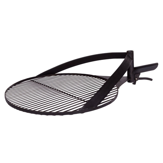 Griglia barbecue con manico per Ciotola Fuoco MONTANA X, Acciaio Naturale Dia. 50 cm, 60 cm, Cook King - FATTO A MANO