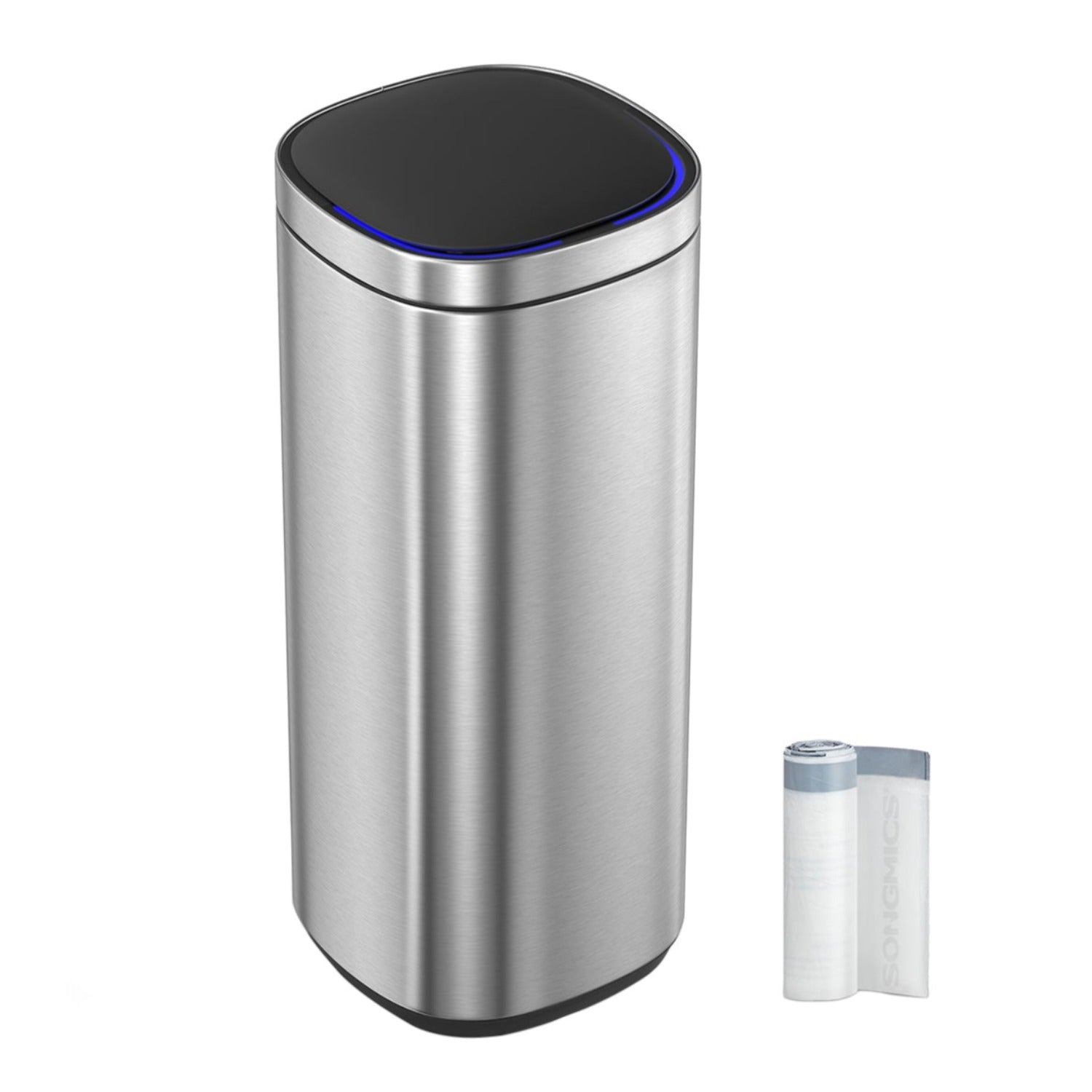 Pattumiera, Pattumiera da cucina, Pattumiera differenziata, 50 l, Sensore automatico, indicatore luminoso, Songmics, 8