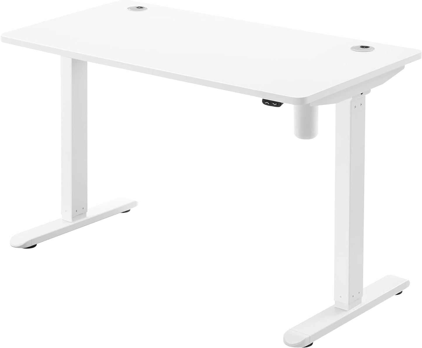 Scrivania Elettrica Regolabile in Altezza, 60 x 120 x (73-114) cm, Supporto per Scrivania, con Piano, Bianco, SONGMICS, 2