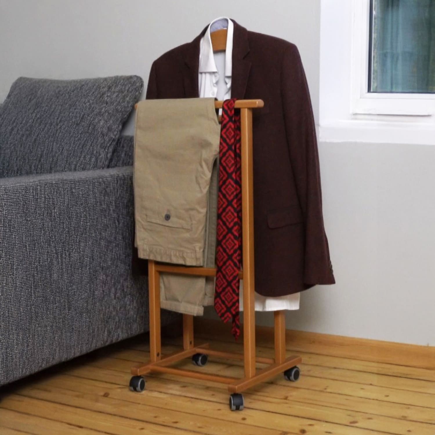 Servo Muto, su Ruote, Legno di Faggio, Servo Muto Moderno, per Uomo e Donna, ARIT ATRI, 1