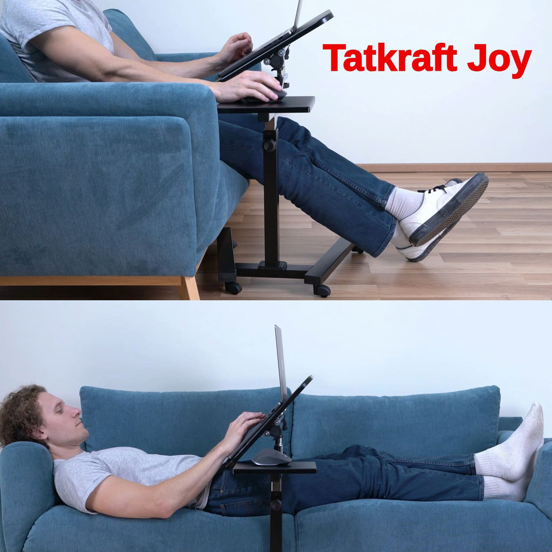 Tavolino da Letto, Tavolino Regolabile per Laptop, Tavolino per PC Pportatile, Tavolino per Divano, Laptop Table, 4