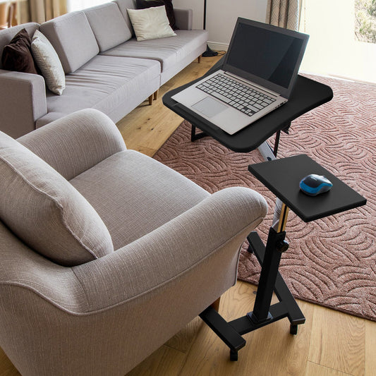 Tavolino da Letto, Tavolino Regolabile per Laptop, Tavolino per PC Pportatile, Tavolino per Divano, Laptop Table, 3