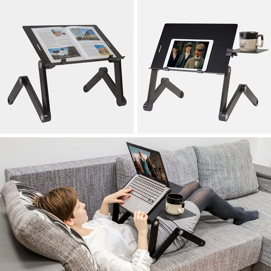 WonderWorker Einstein - Tavolino Porta Laptop, in Alluminio, Regolabile e Pieghevole, 7
