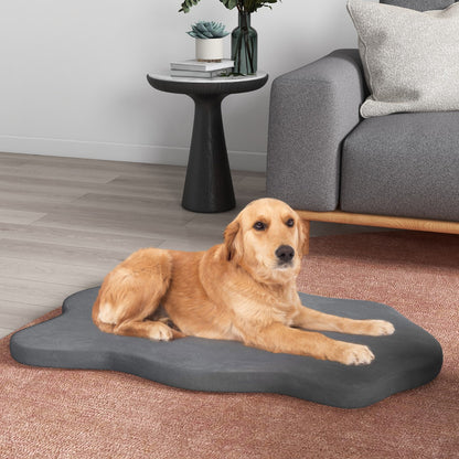 Cuscino per cani, Cuscino cane, impermeabile, con supporto in memory foam copertura rimovibile, Grigio, Costway, 2