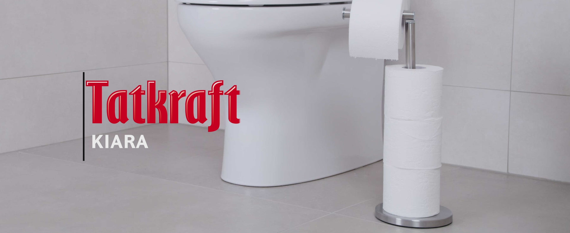 Tatkraft Kiara - Porta carta igienica da terra - Il Supporto per Carta Igienica in Acciaio Inossidabile