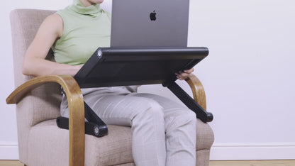 Scrivania laptop, Tavolino porta PC, Supporto pc portatile per laptop extra larga - WonderWorker Nobel