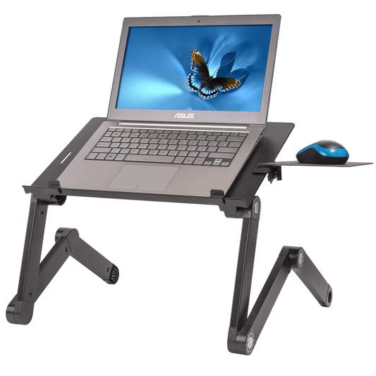WonderWorker Einstein - Tavolino Porta Laptop, in Alluminio, Regolabile e Pieghevole
