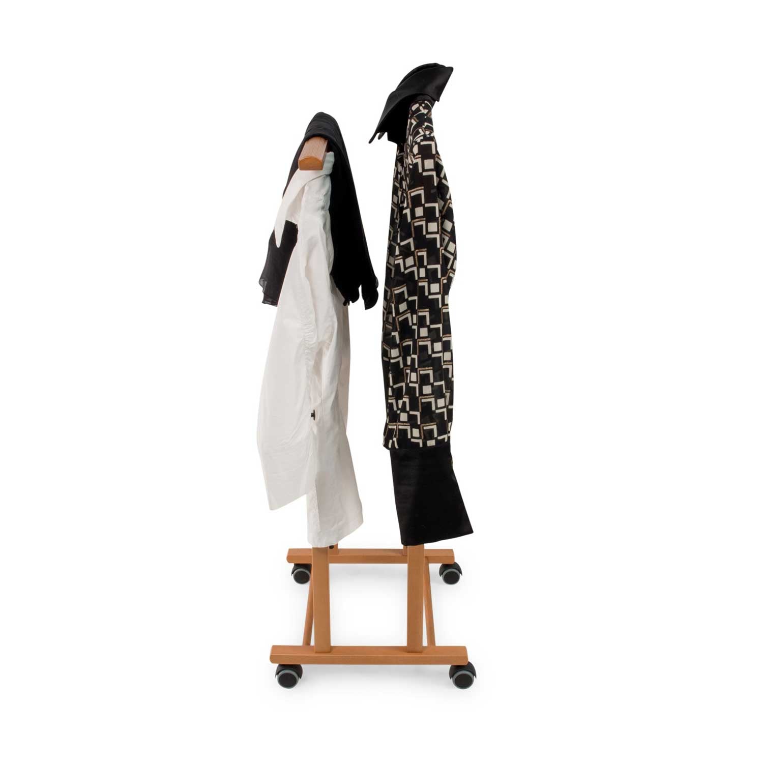 Servomuto, Indossatore TRENDY, Composto da 2 gruccie e 1 portapantaloni, piedini in gomma alla base, ARIT, 4