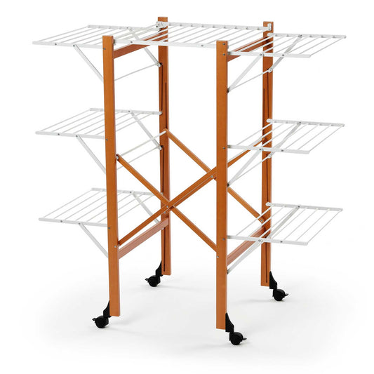 Stendibiancheria a Torre, Stendino Verticale, Stendino a Torre, Stendi Panni Legno, Stendino per Lenzuola, ACQUILONE
