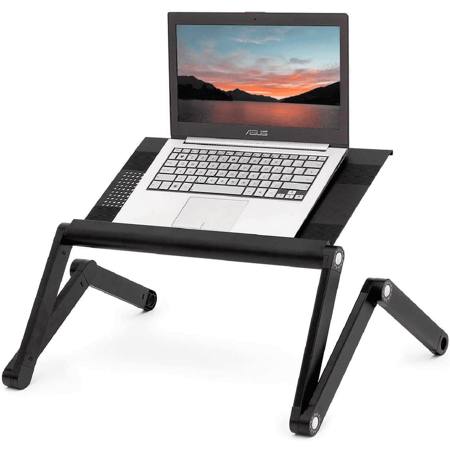 WonderWorker Nobel - Supporto pc portatile per laptop extra larga, Tavolino porta PC