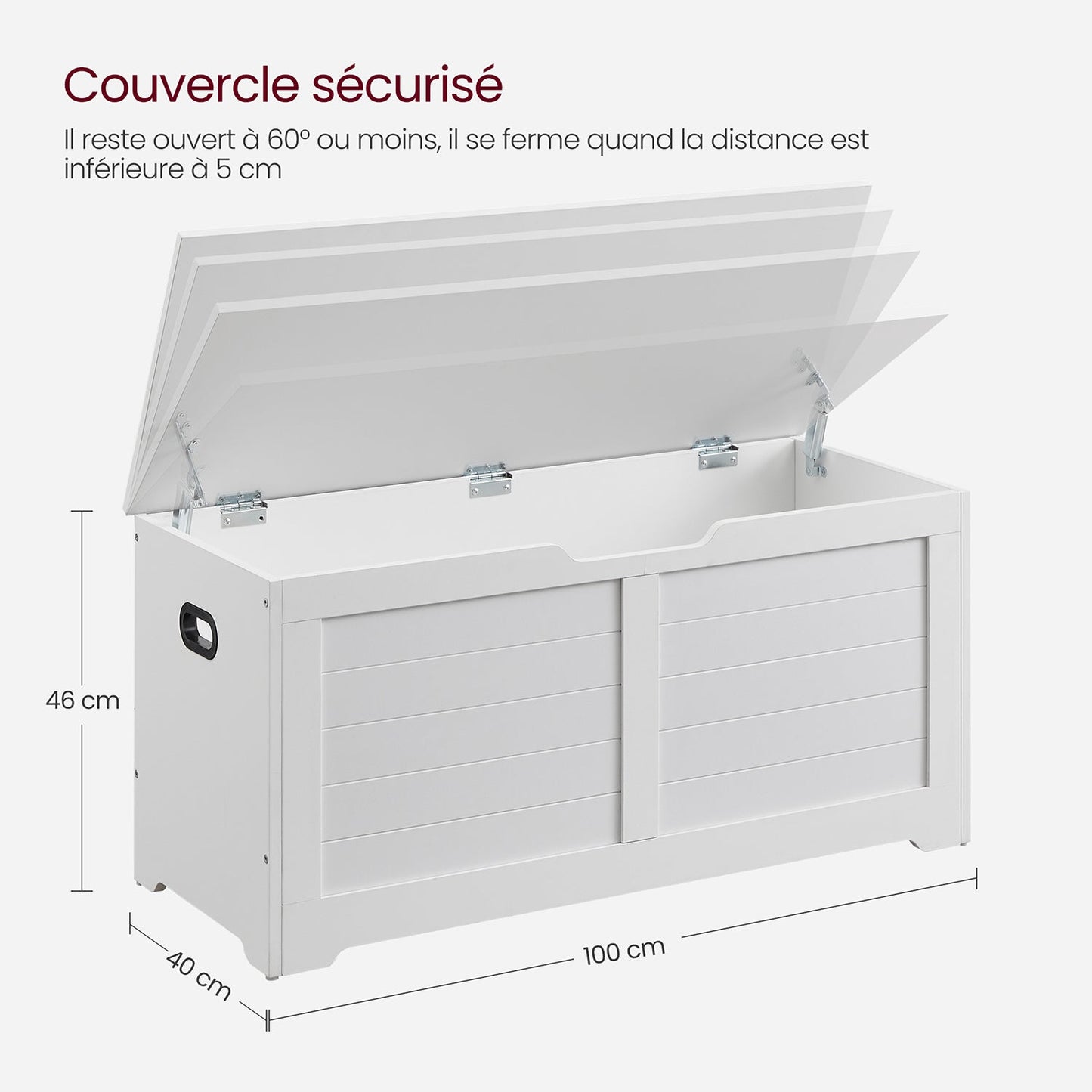 Vasagle, cassa di sedile con coperchio, 6