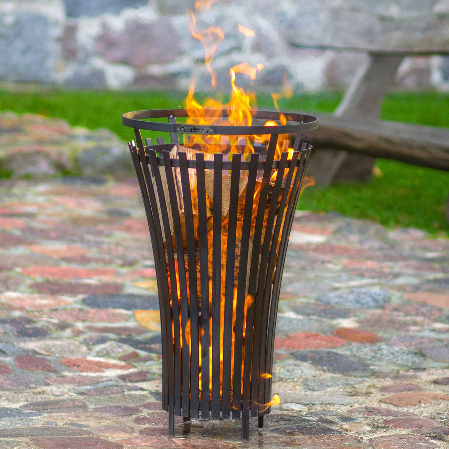 Cestino del fuoco del braciere all'aperto, Cook King - Braciere da giardino, braciere all'aperto «FLAME»