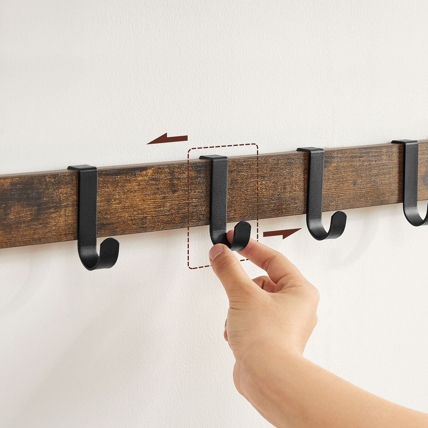 Vasagle, guardaroba da parete con stile industriale di archiviazione, 2